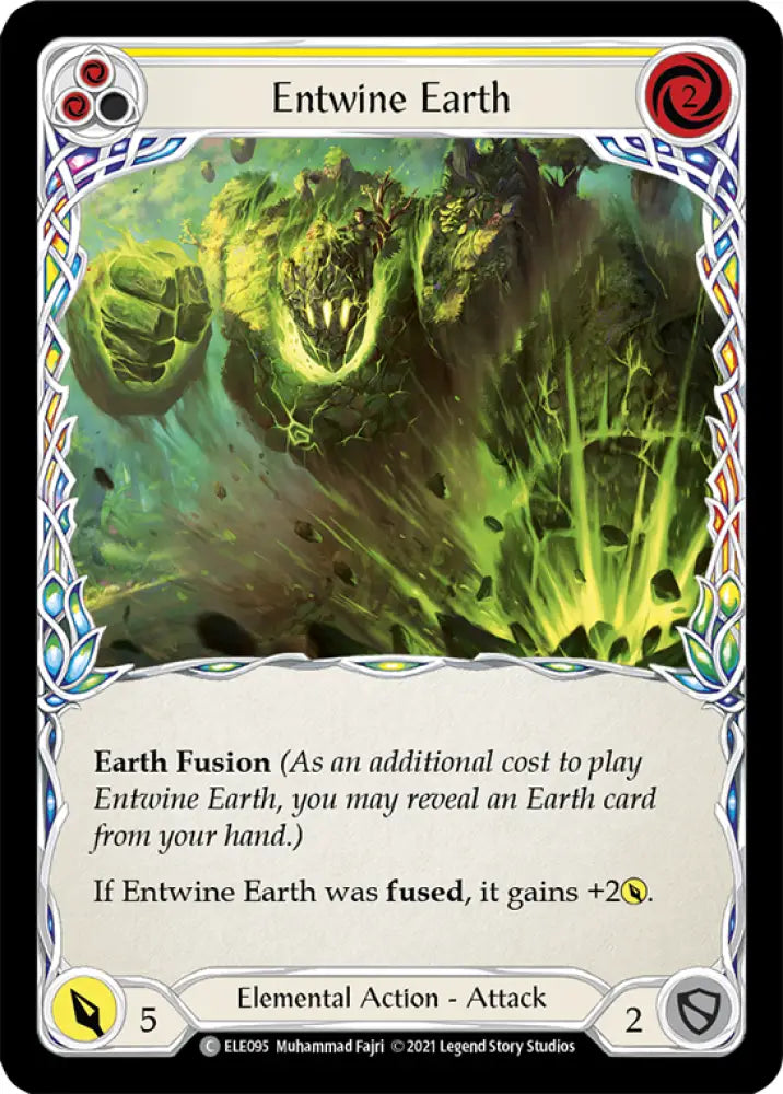 Entwine Earth (Yellow) [Tales of Aria 1st Edition] 1st Edition Normal - Flesh And Blood Single