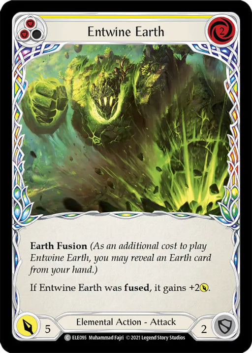 Entwine Earth (Yellow) [Tales of Aria 1st Edition] 1st Edition Normal - Flesh And Blood Single