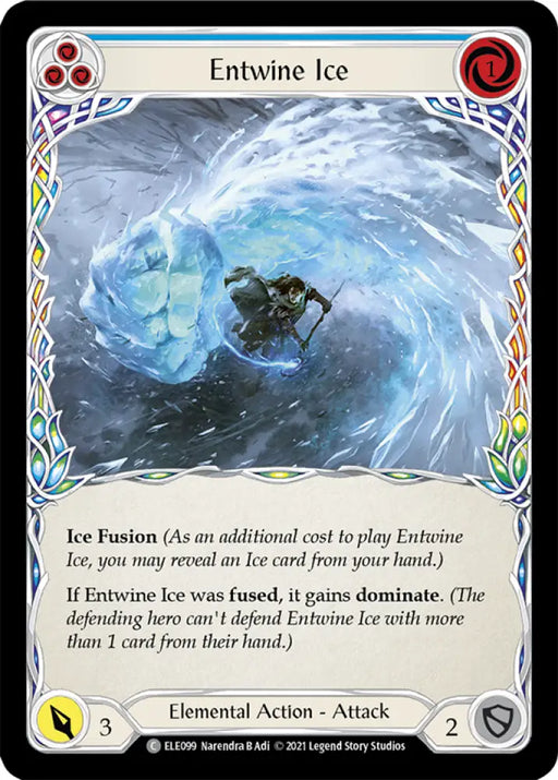 Entwine Ice (Blue) [Tales of Aria 1st Edition] 1st Edition Normal - Flesh And Blood Single