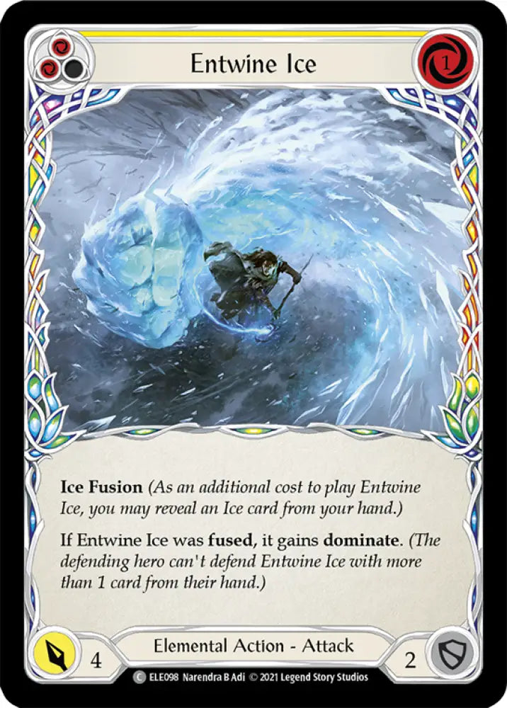 Entwine Ice (Yellow) [Tales of Aria 1st Edition] 1st Edition Normal - Flesh And Blood Single
