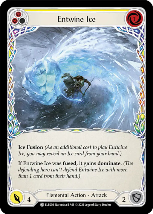 Entwine Ice (Yellow) [Tales of Aria 1st Edition] 1st Edition Normal - Flesh And Blood Single