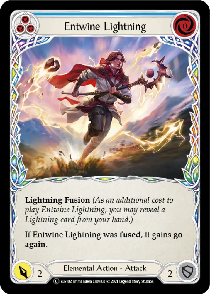 Entwine Lightning (Blue) [Tales of Aria Unlimited] Unlimited Normal - Flesh And Blood Single