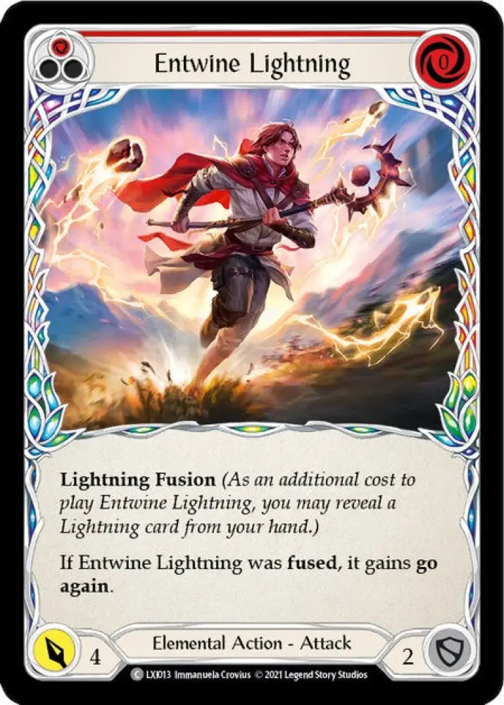 Entwine Lightning (Red) [Tales of Aria Blitz Deck] 1st Edition Normal - Flesh And Blood Single