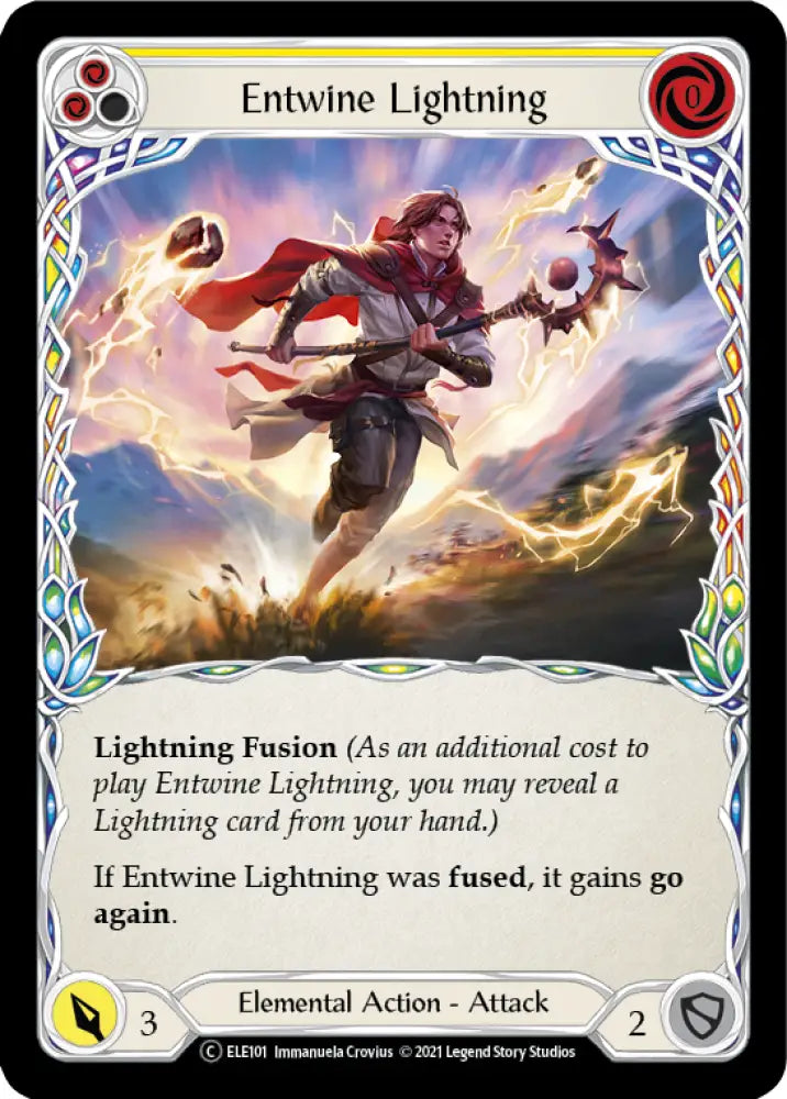 Entwine Lightning (Yellow) [Tales of Aria Unlimited] Unlimited Rainbow Foil - Flesh And Blood Single