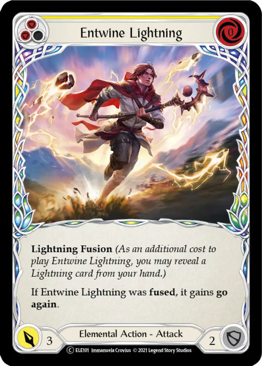 Entwine Lightning (Yellow) [Tales of Aria Unlimited] Unlimited Rainbow Foil - Flesh And Blood Single