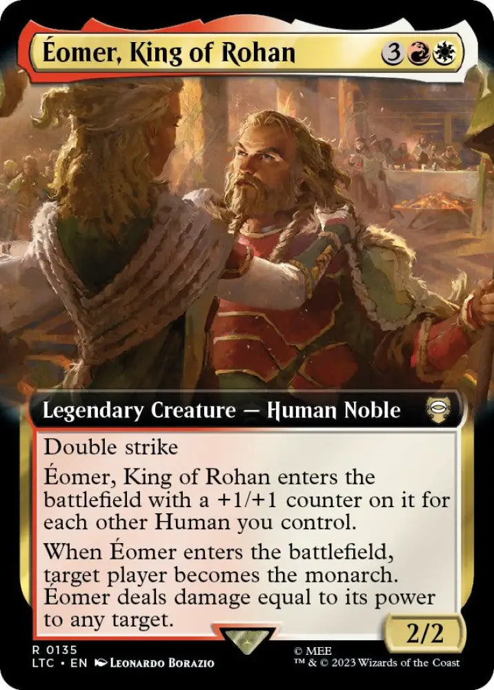 Eomer King of Rohan (Extended Art) [The Lord of the Rings: Tales of Middle-Earth Commander] - MTG Single
