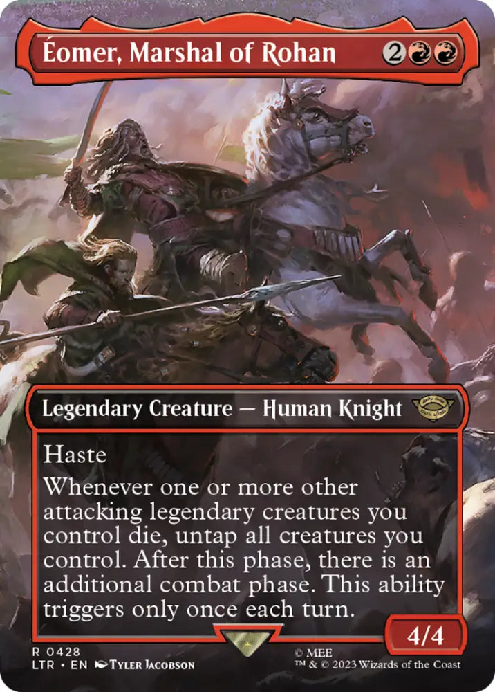 Eomer Marshal of Rohan (Borderless Alternate Art) [The Lord of the Rings: Tales of Middle-Earth] - MTG Single