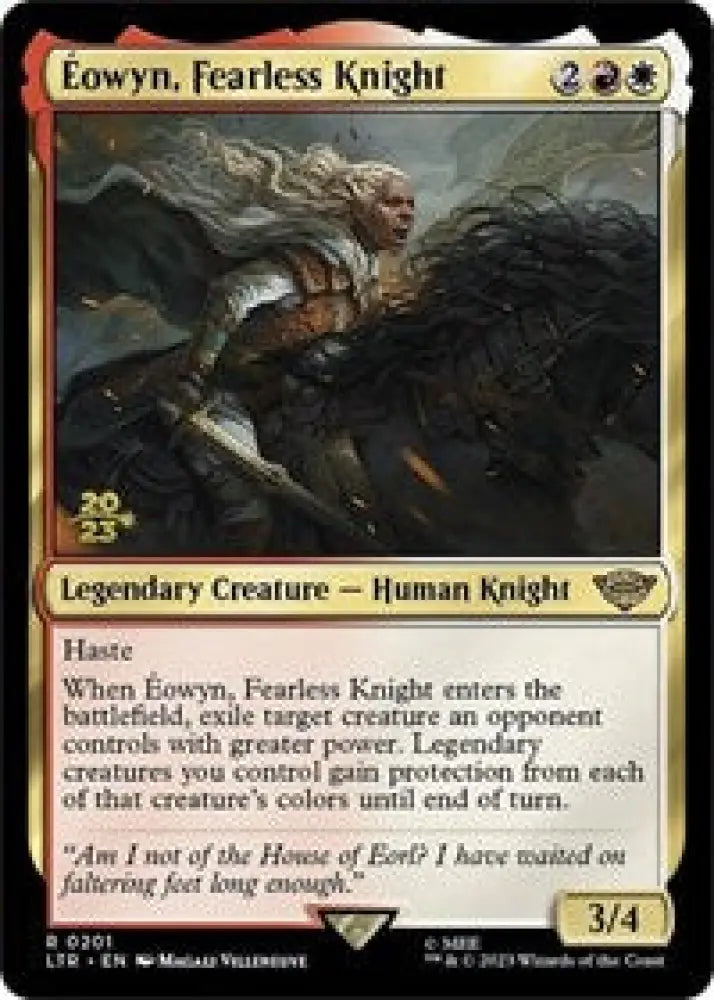 Eowyn, Fearless Knight (201) [Prerelease Cards]