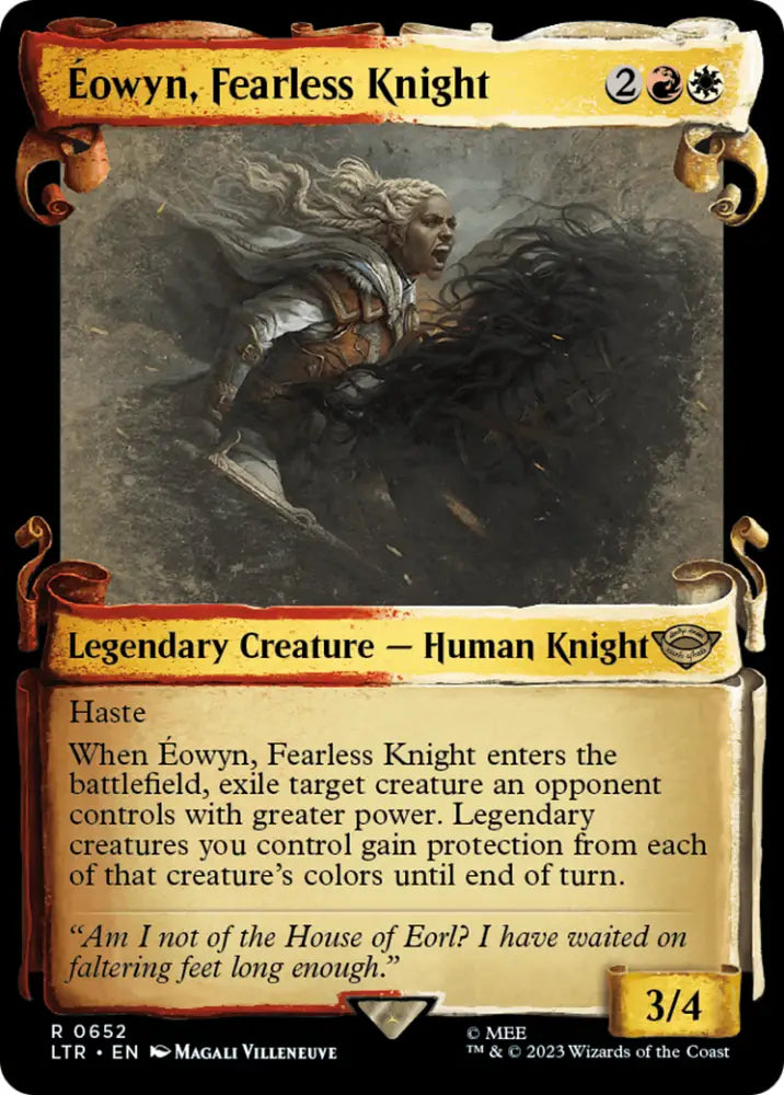 Eowyn Fearless Knight [The Lord of the Rings: Tales of Middle-Earth Showcase Scrolls] - MTG Single