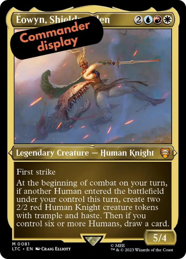 Eowyn Shieldmaiden (Display Commander) [The Lord of the Rings: Tales of Middle-Earth Commander] - MTG Single