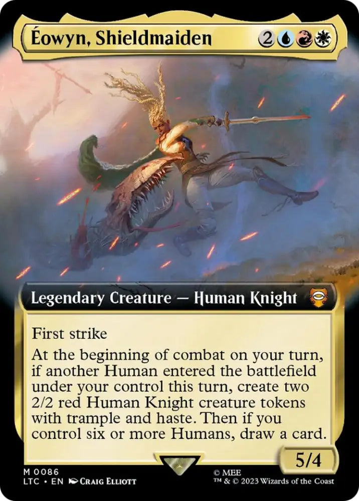 Eowyn Shieldmaiden (Extended Art) [The Lord of the Rings: Tales of Middle-Earth Commander] - MTG Single