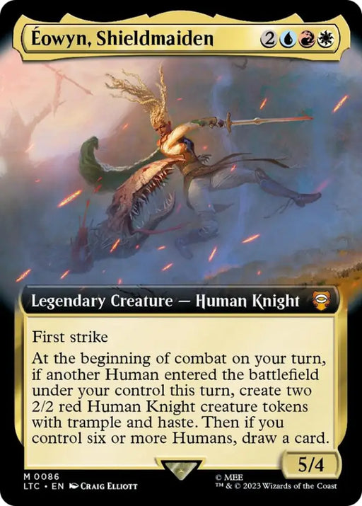 Eowyn Shieldmaiden (Extended Art) [The Lord of the Rings: Tales of Middle-Earth Commander] - MTG Single