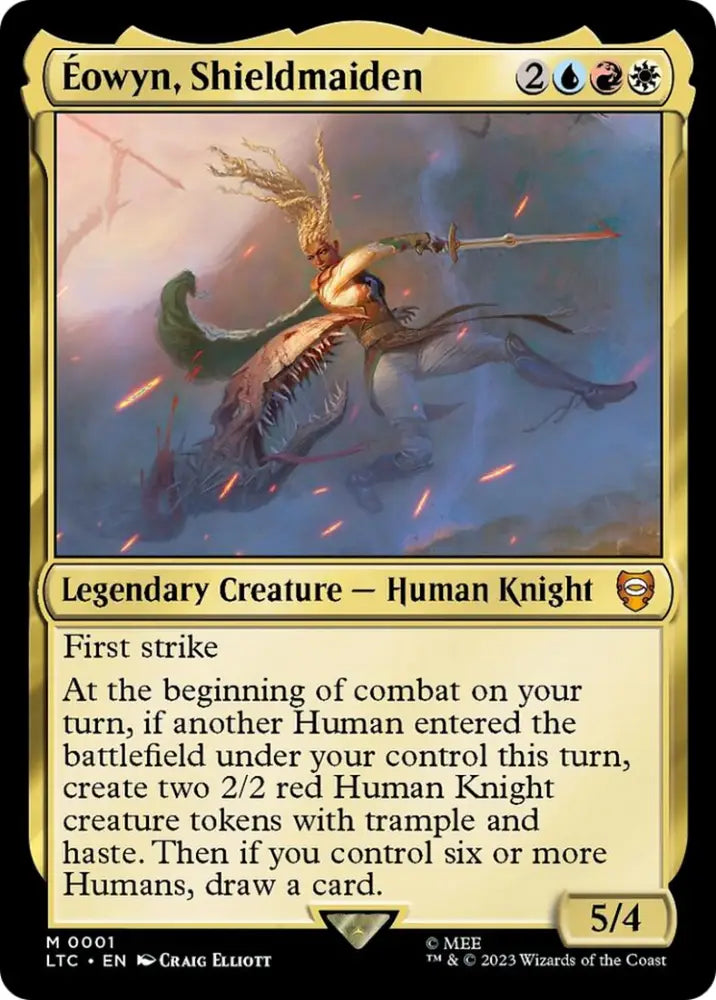 Eowyn Shieldmaiden [The Lord of the Rings: Tales of Middle-Earth Commander] - MTG Single