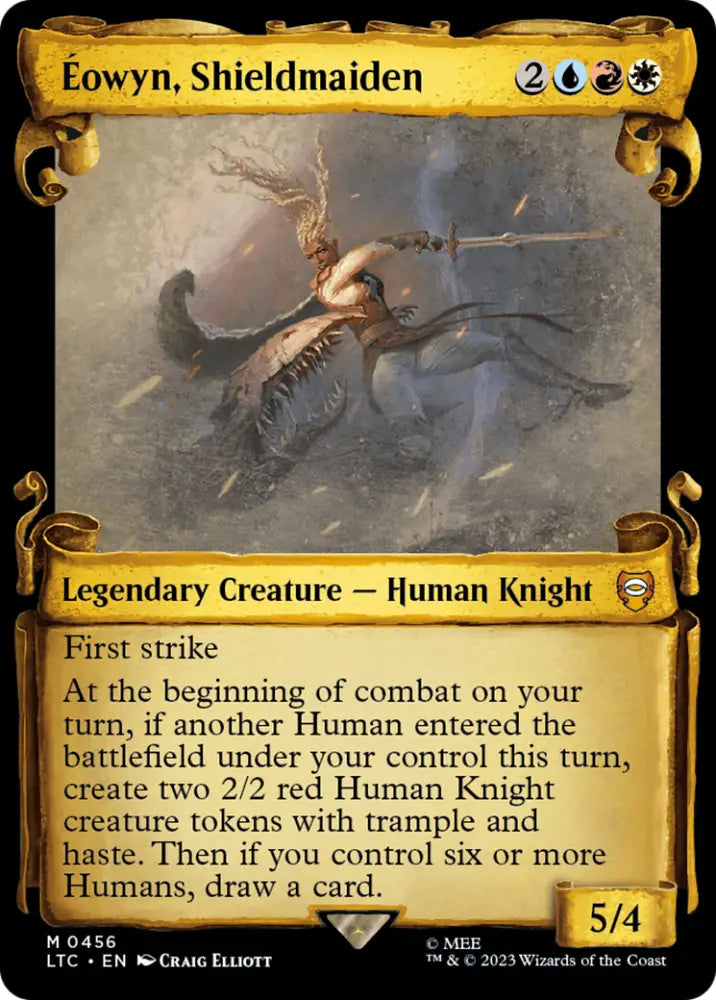 Eowyn Shieldmaiden [The Lord of the Rings: Tales of Middle-Earth Commander Showcase Scrolls] - MTG Single