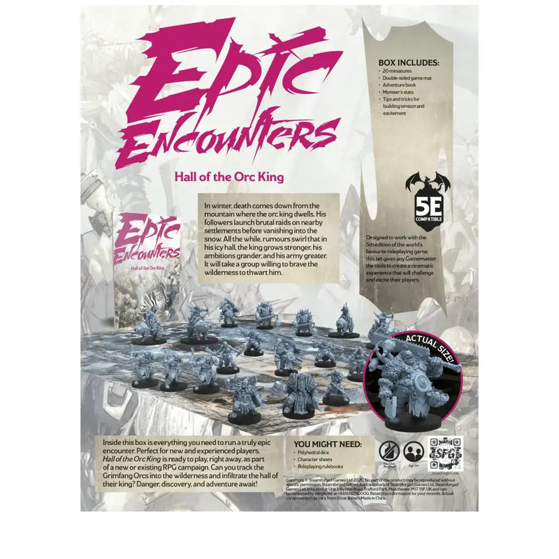 Epic Encounters: Halls of the Orc King (EN) - Role Playing Game