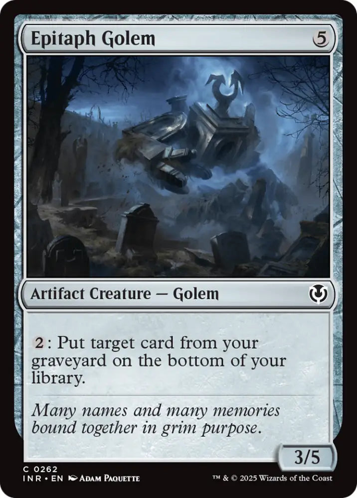 Epitaph Golem [Innistrad Remastered] - MTG Single