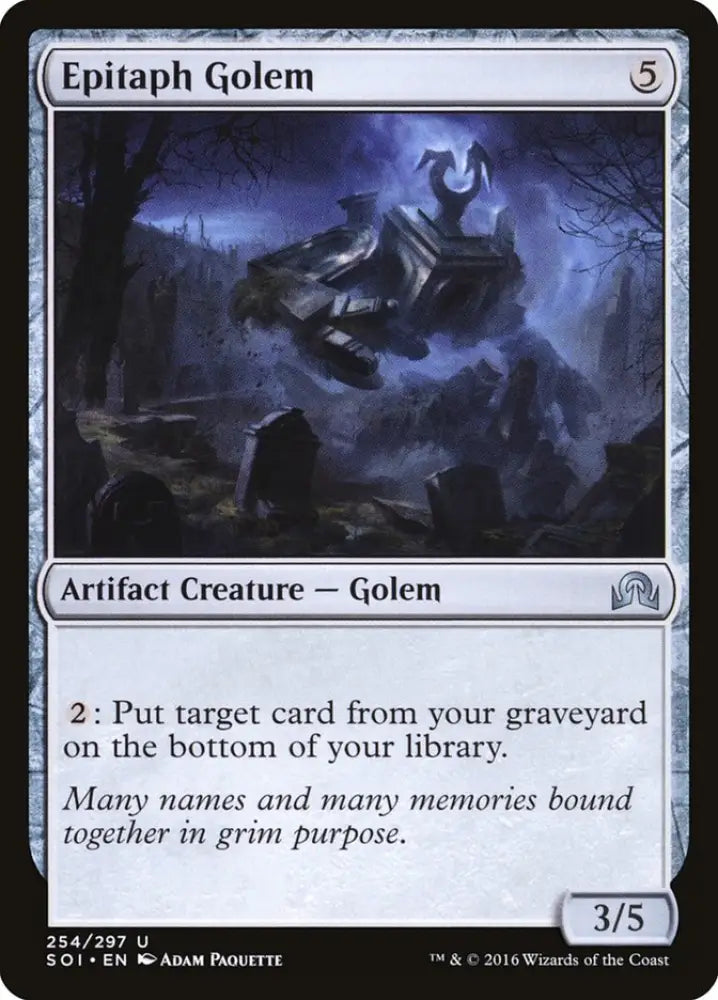 Epitaph Golem [Shadows over Innistrad] - MTG Single