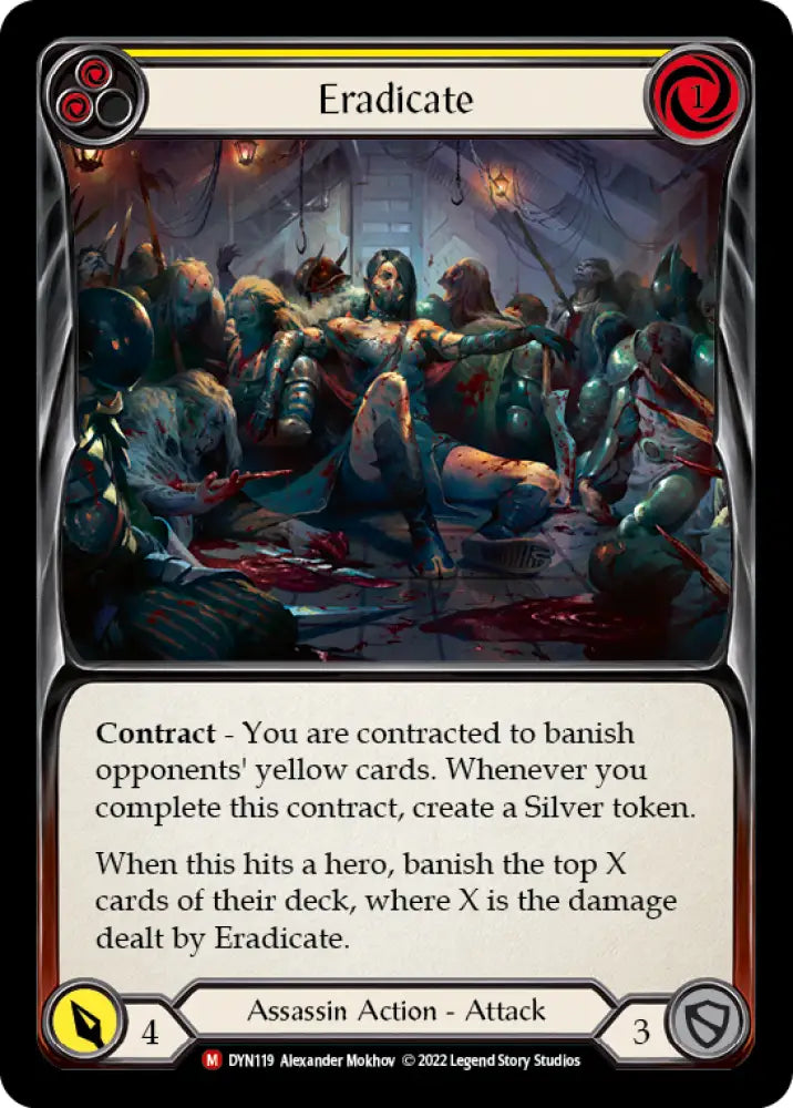 Eradicate [Dynasty] Rainbow Foil - Flesh And Blood Single