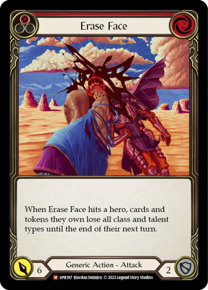 Erase Face [Uprising] Rainbow Foil - Flesh And Blood Single