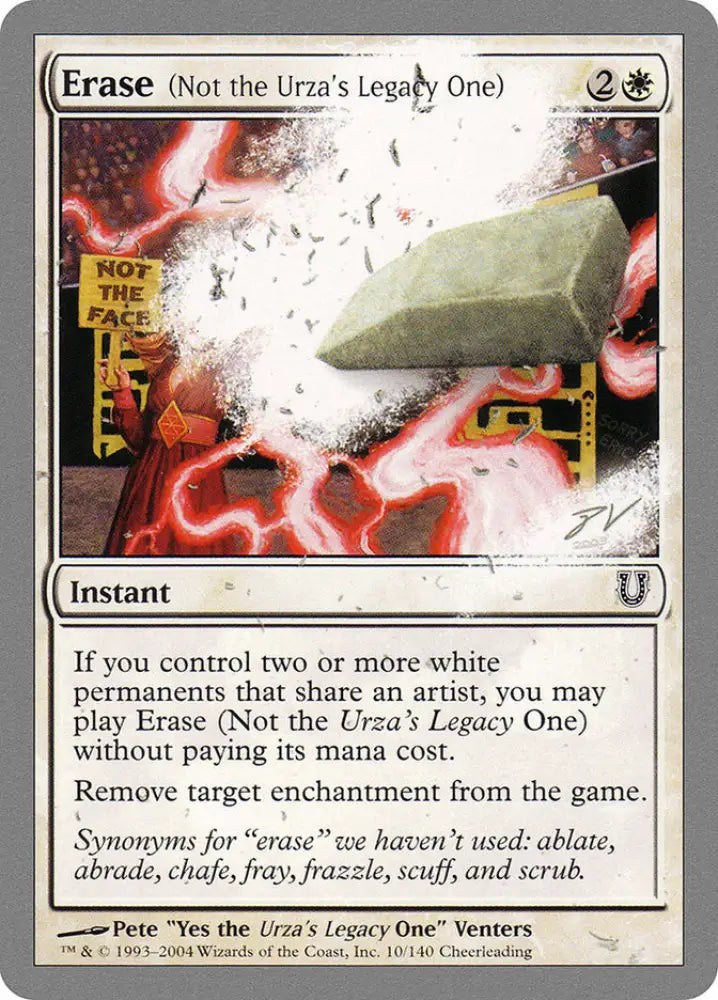 Erase (Not the Urza’s Legacy One) [Unhinged] - MTG Single