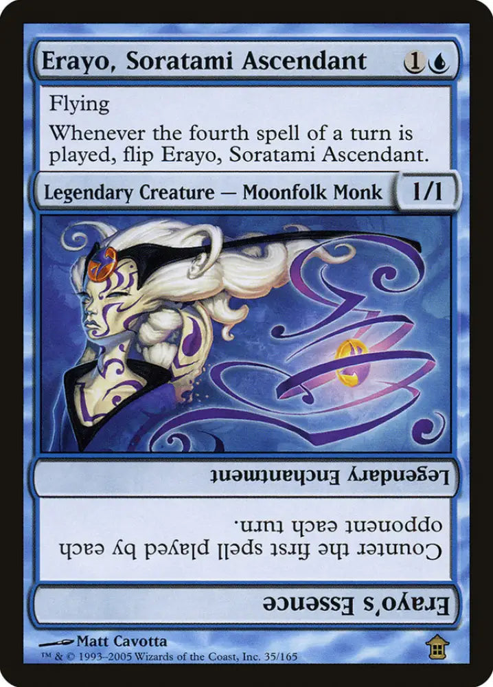 Erayo Soratami Ascendant // Erayo’s Essence [Saviors of Kamigawa] - MTG Single