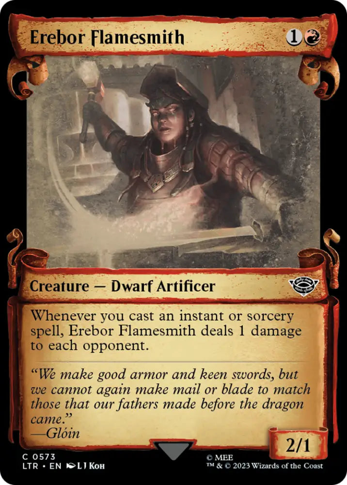 Erebor Flamesmith [The Lord of the Rings: Tales of Middle-Earth Showcase Scrolls] - MTG Single