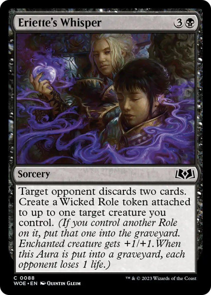 Eriette’s Whisper [Wilds of Eldraine] - MTG Single