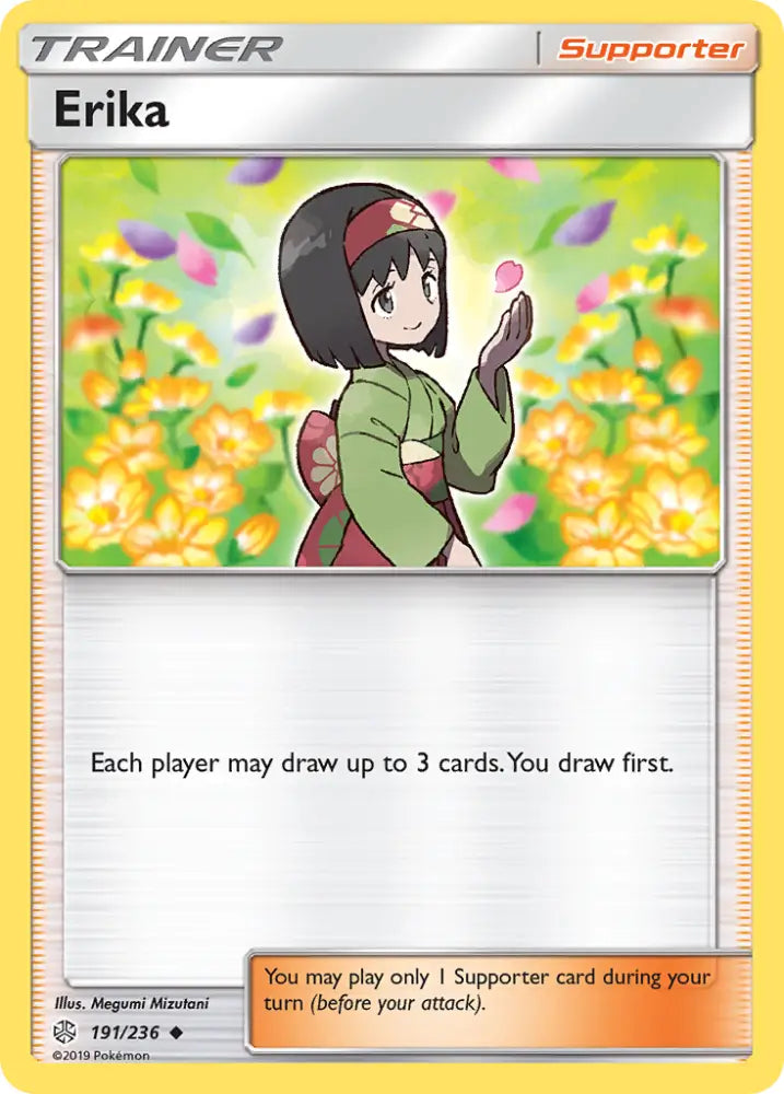 Erika (191/236) [Sun & Moon: Cosmic Eclipse] - Pokemon Single