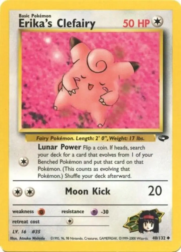 Erika’s Clefairy (40/132) [Gym Challenge Unlimited] - Pokemon Single