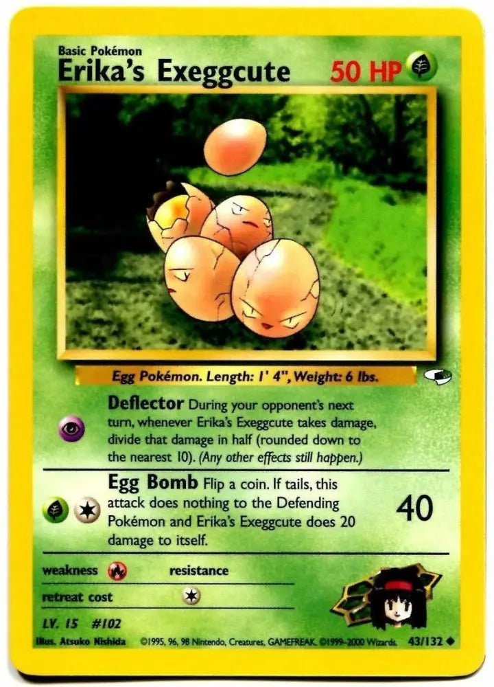 Erika’s Exeggcute (43/132) [Gym Heroes Unlimited] - Pokemon Single