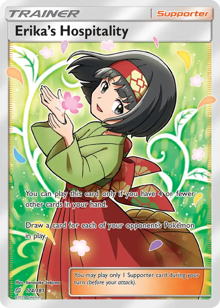 Erika’s Hospitality (174/181) [Sun & Moon: Team Up] - Pokemon Single