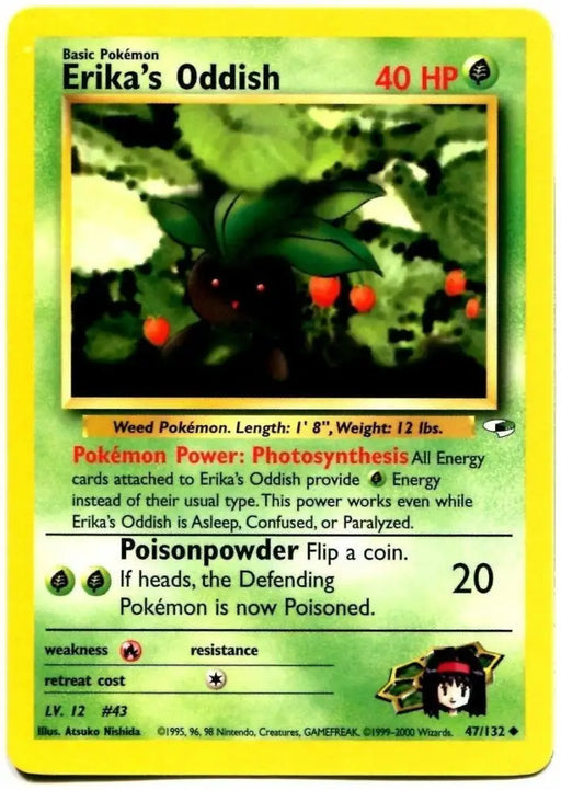 Erika’s Oddish (47/132) [Gym Heroes Unlimited] - Pokemon Single