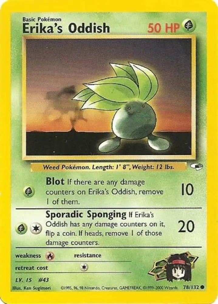 Erika’s Oddish (78/132) [Gym Heroes Unlimited] - Pokemon Single