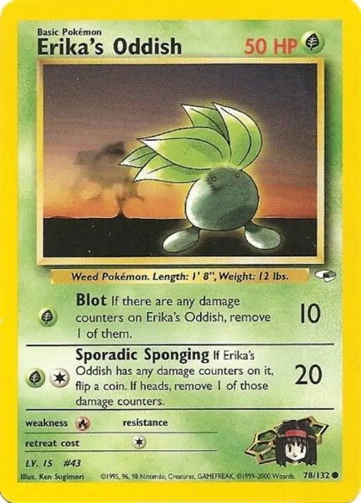 Erika’s Oddish (78/132) [Gym Heroes Unlimited] - Pokemon Single