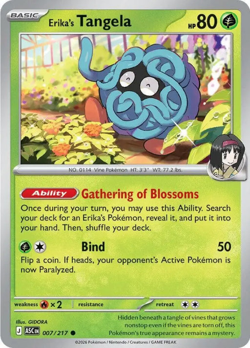 Erika's Tangela - 007/217 [ME: Ascended Heroes]