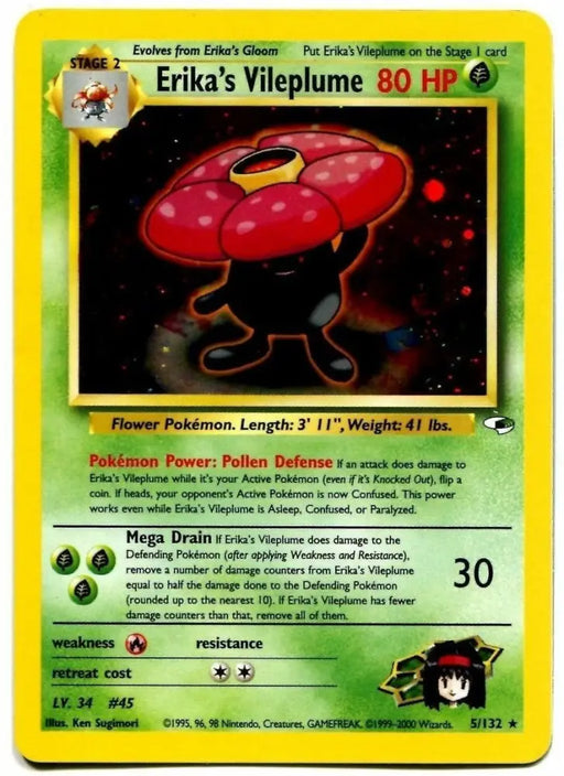 Erika’s Vileplume (5/132) [Gym Heroes Unlimited] - Pokemon Single