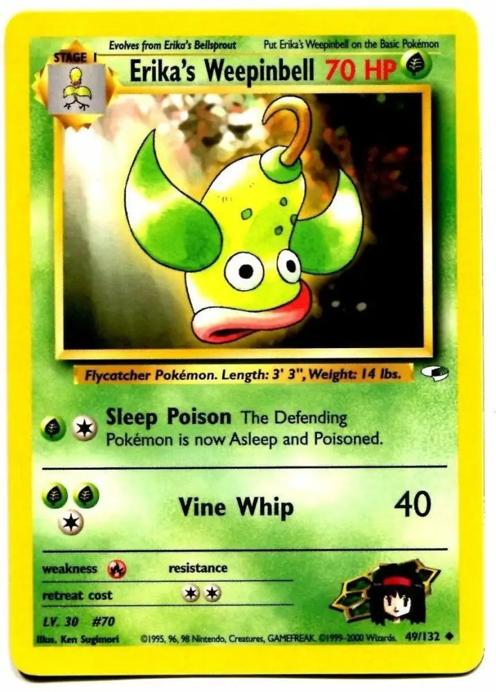 Erika’s Weepinbell (49/132) [Gym Heroes Unlimited] - Pokemon Single