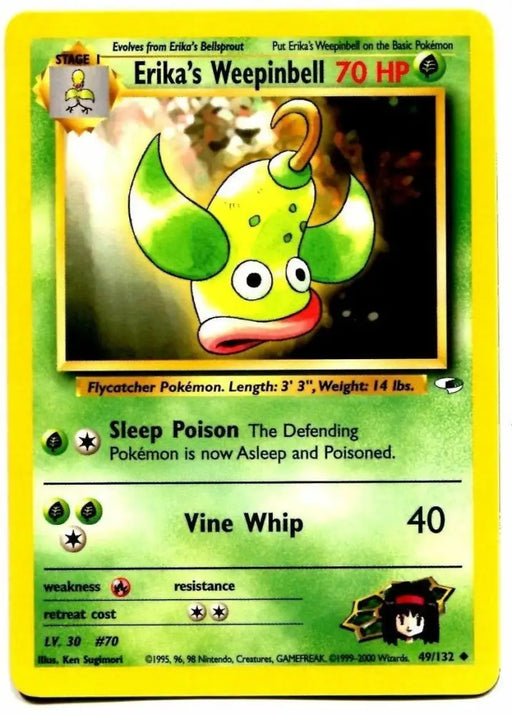 Erika’s Weepinbell (49/132) [Gym Heroes Unlimited] - Pokemon Single