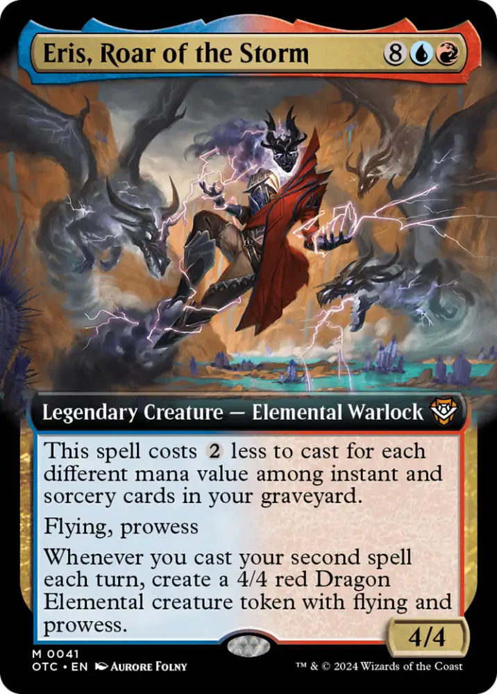 Eris Roar of the Storm (Extended Art) [Outlaws of Thunder Junction Commander] - MTG Single