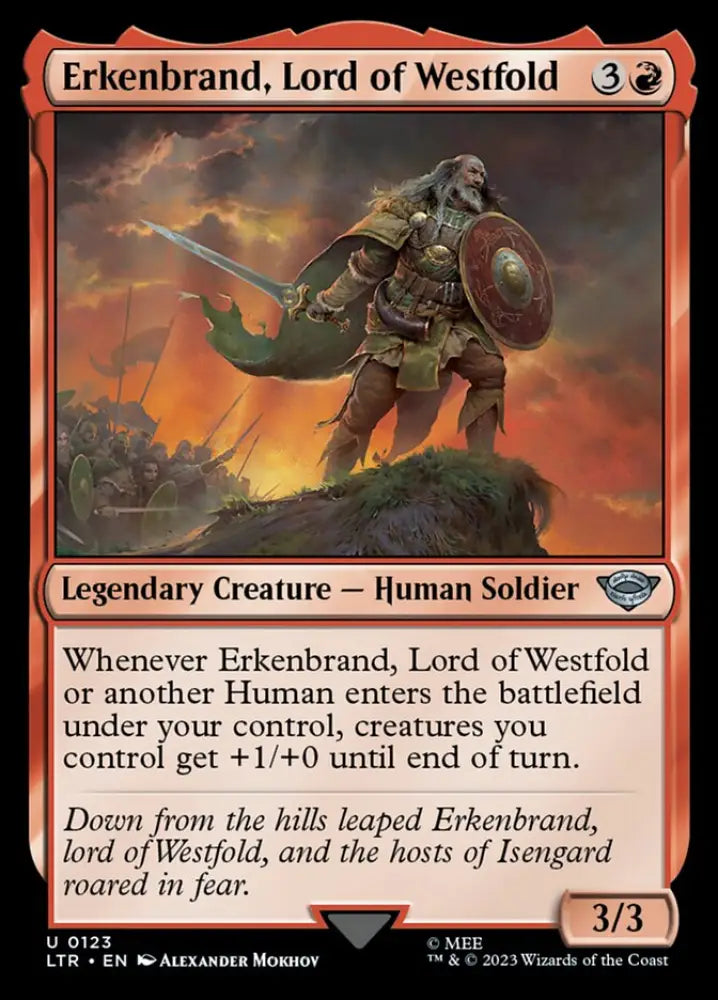 Erkenbrand Lord of Westfold [The Lord of the Rings: Tales of Middle-Earth] - MTG Single