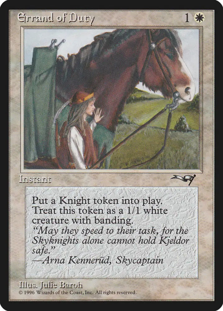 Errand of Duty (Horse) [Alliances] - MTG Single