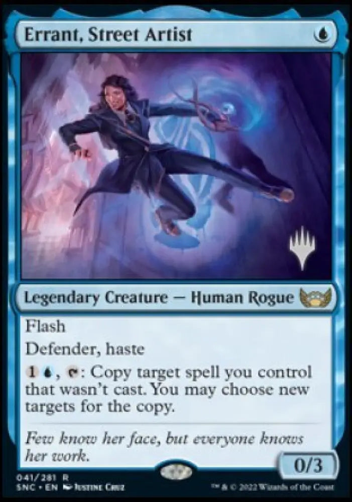 Errant Street Artist (Promo Pack) [Streets of New Capenna Promos] - MTG Single