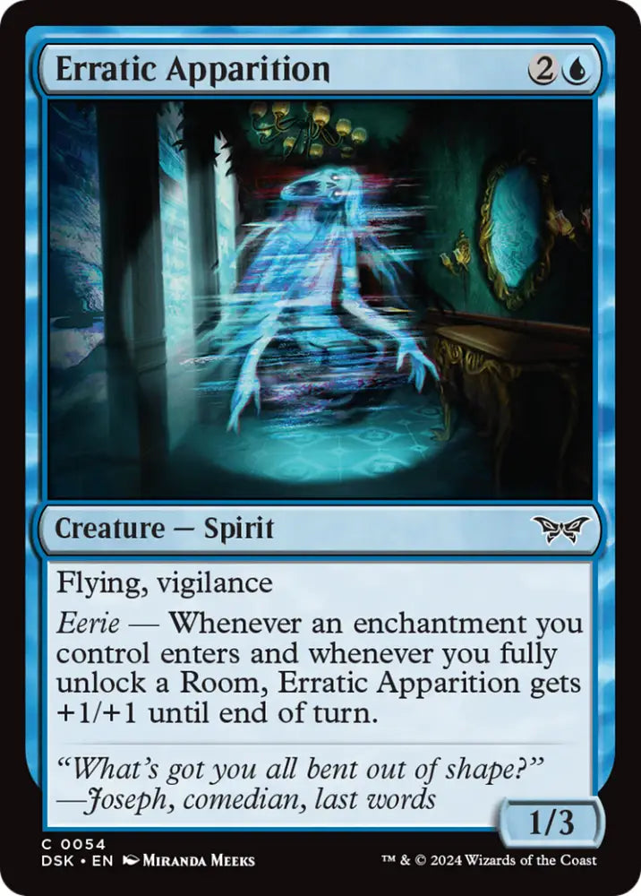 Erratic Apparition [Duskmourn: House of Horror] - MTG Single