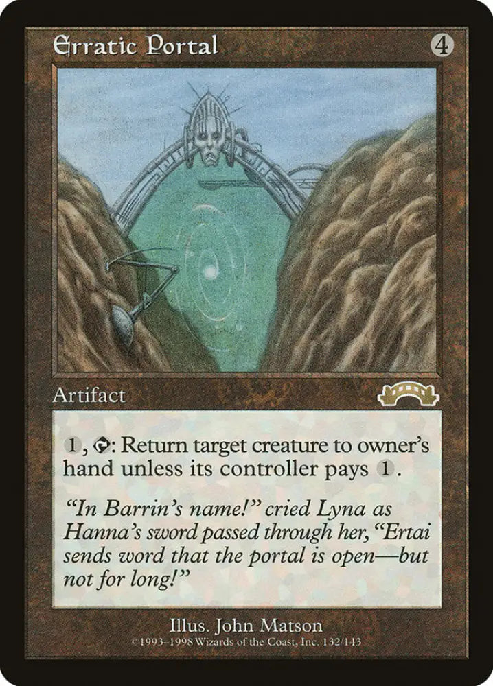 Erratic Portal [Exodus] - MTG Single