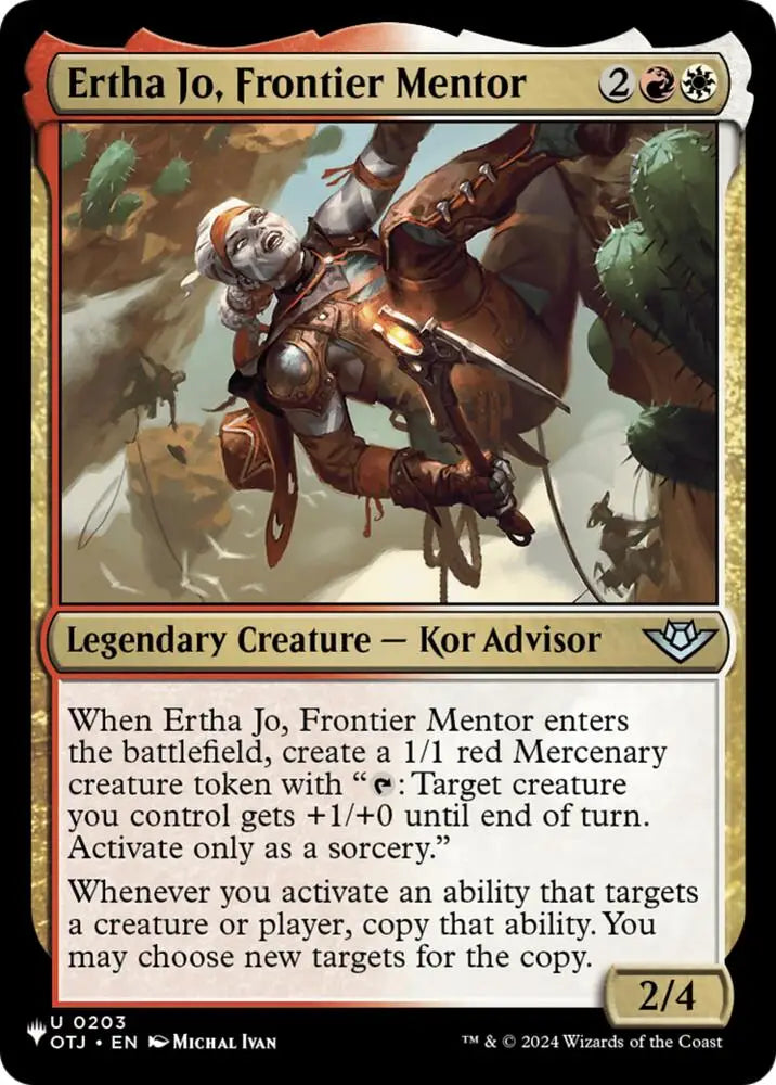 Ertha Jo, Frontier Mentor (203) [The List]