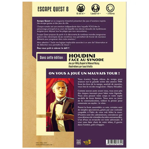 Escape Quest 8 – Houdini Face au Synode (FR) - Board Games