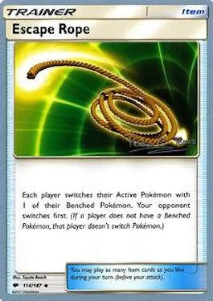 Escape Rope (114/147) (Dragones y Sombras - Pedro Eugenio Torres) [World Championships 2018] - Pokemon Single