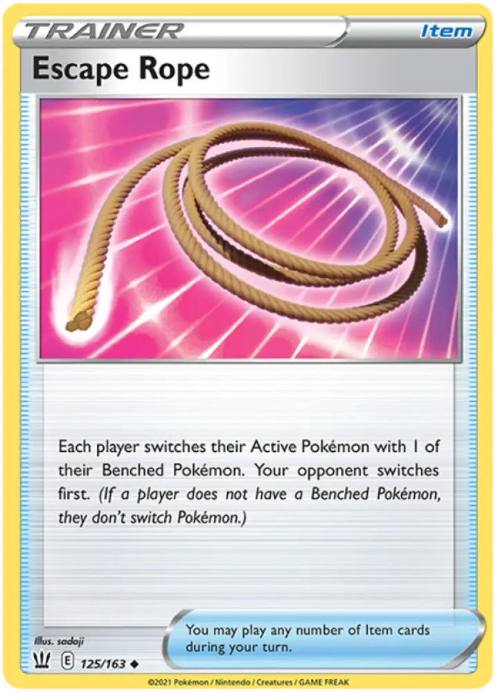 Escape Rope (125/163) [Sword & Shield: Battle Styles] - Pokemon Single
