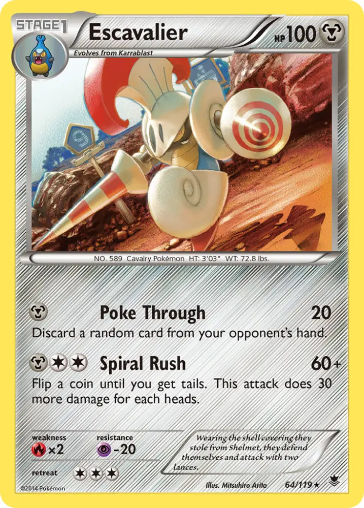 Escavalier (64/119) [XY: Phantom Forces] - Pokemon Single