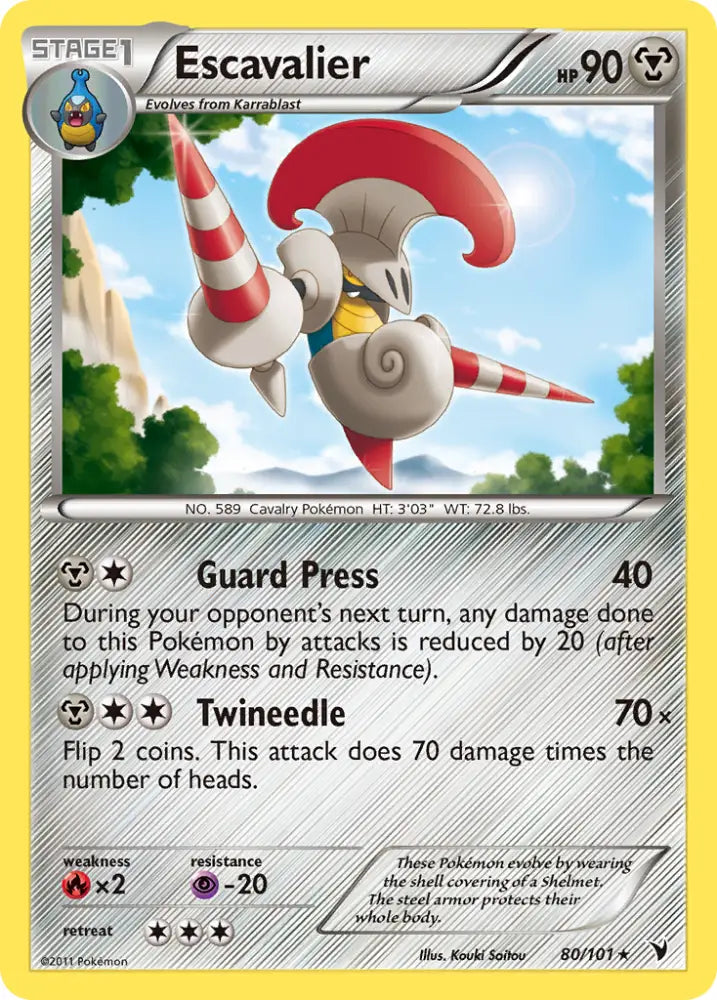 Escavalier (80/101) [Black & White: Noble Victories] - Pokemon Single